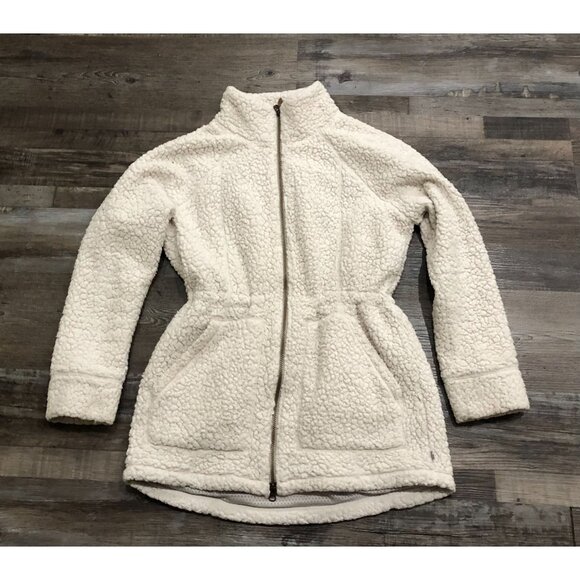 Royal Robbins Womens Medium Full Zip Fuzzy Jacket Off White - Picture 1 of 6